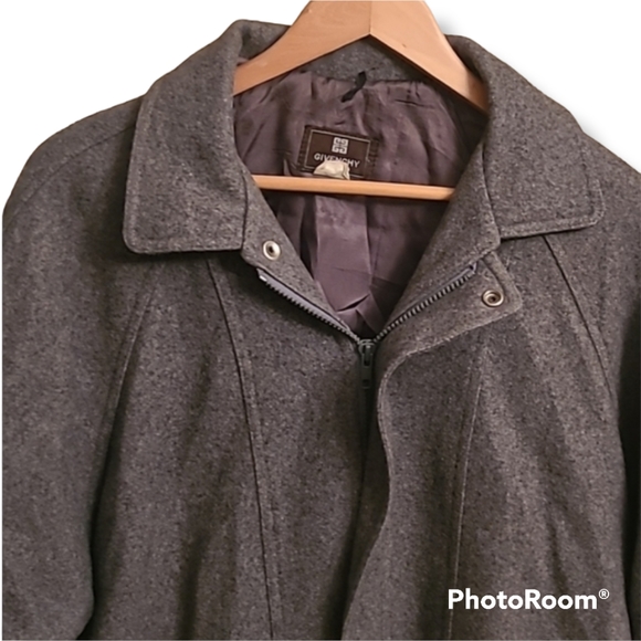 Givenchy Monsieur Gray Wool Blend Bomber Jacket - Picture 2 of 10